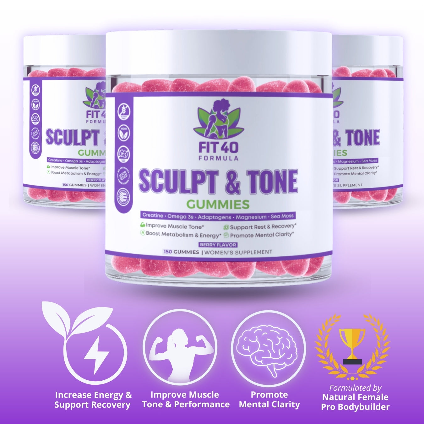 Fit40 Formula Sculpt & Tone Gummies